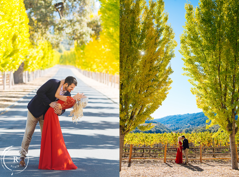 Napa Engagement photographer Alexander Rubin Photography at Far Niente Winery 2